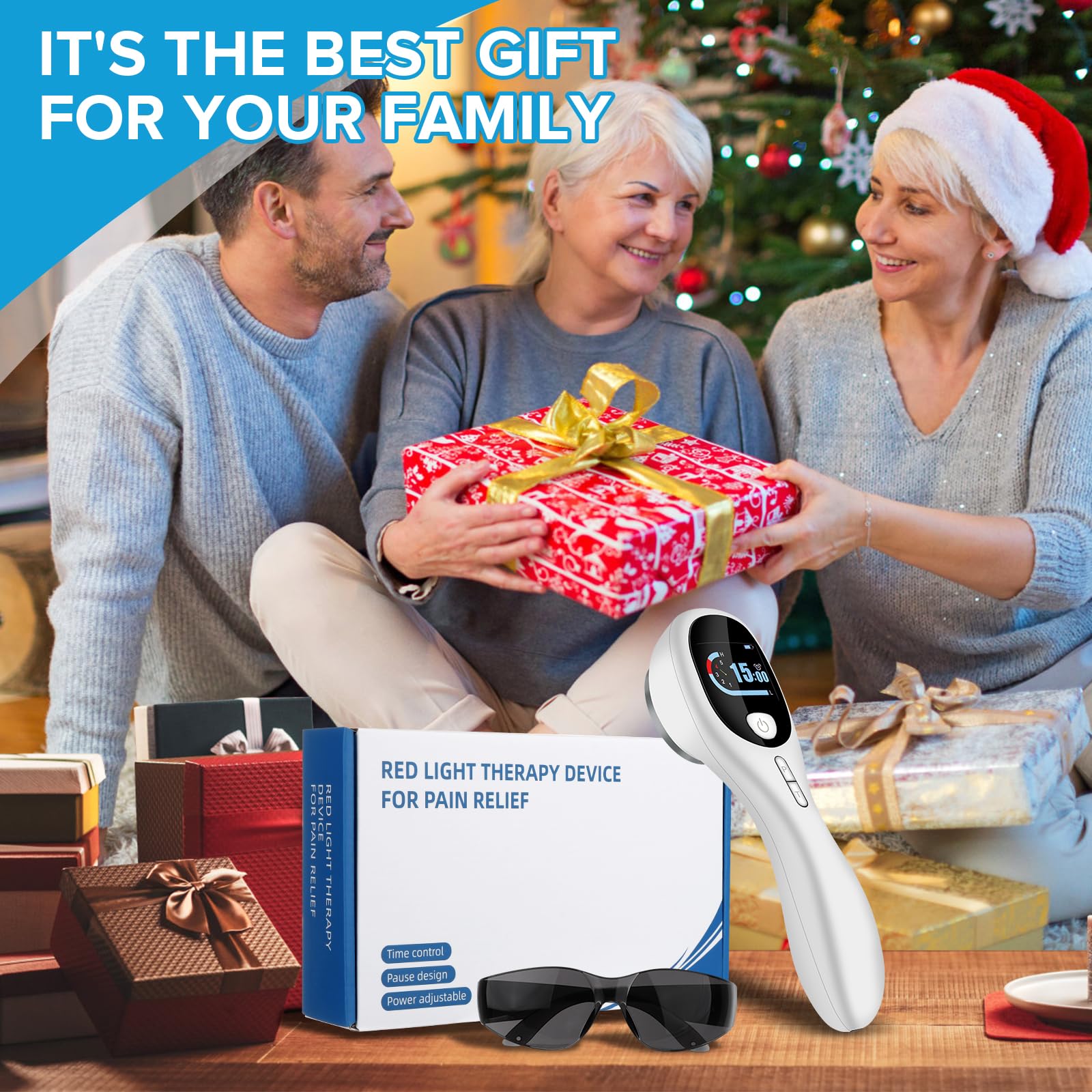 yofalo Cold Laser Human/Vet Device with LED Display Targets Joint and Muscles Directly